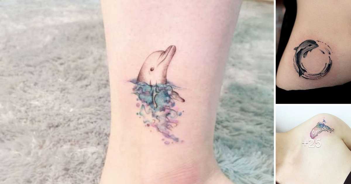 En este momento estás viendo 25 Creativos Diseños de Tatuajes de Delfines