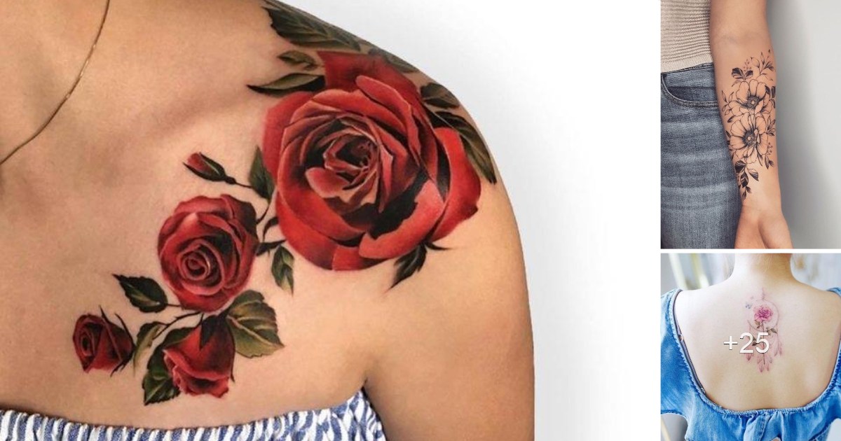 En este momento estás viendo Los 40 Diseños Mas Lindos de Tatuajes de Flores y Rosas
