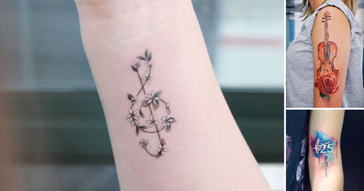 En este momento estás viendo 25 Diseños e Ideas de Tatuajes para amantes de la Música