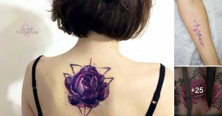 Lee más sobre el artículo Ideas de Tatuajes de flores Moradas