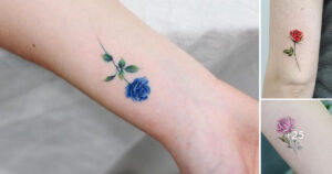 Lee más sobre el artículo Encantadoras Ideas de Tatuajes de Rosas Pequeñas
