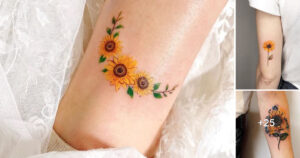 Lee más sobre el artículo 40 Coloridos Diseños de Tatuajes de Girasoles