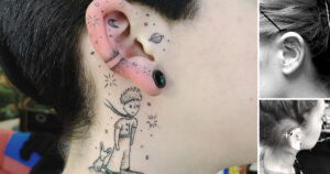 Lee más sobre el artículo Más de 20 tatuajes creativos en las orejas que son más divertidos que usar aretes