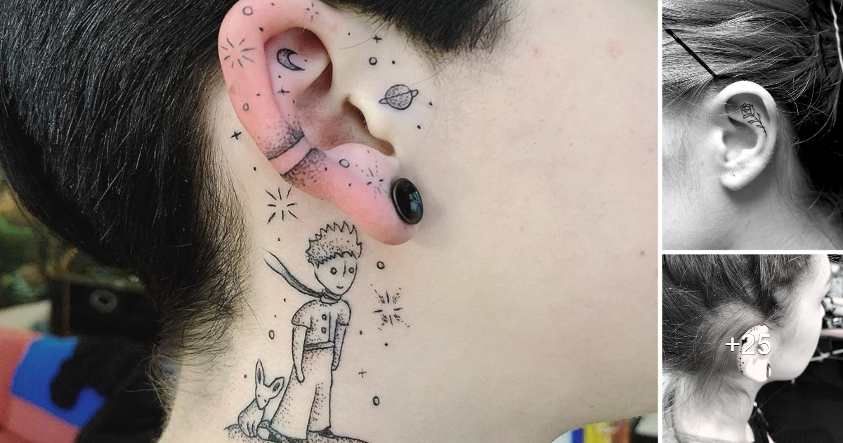 En este momento estás viendo Más de 20 tatuajes creativos en las orejas que son más divertidos que usar aretes
