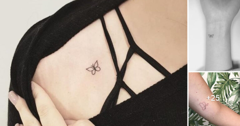 Lee más sobre el artículo Hermosas Ideas de Micro Tatuajes de Mariposas