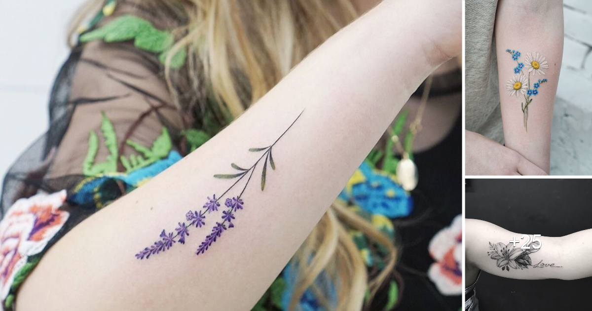 En este momento estás viendo 65 Coloridas Ideas de Tatuajes de Flores para Mujeres