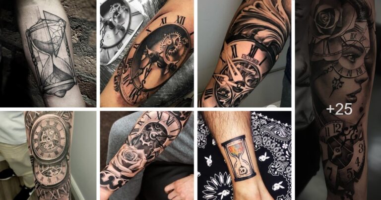 Lee más sobre el artículo 25 Tatuajes de Relojes: Capturando el Tiempo en la Piel